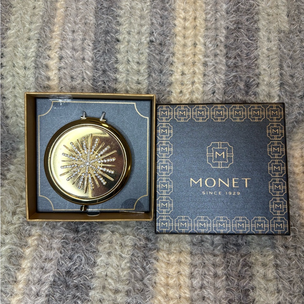 NIB Monet Gold Decorative Accent Mirror